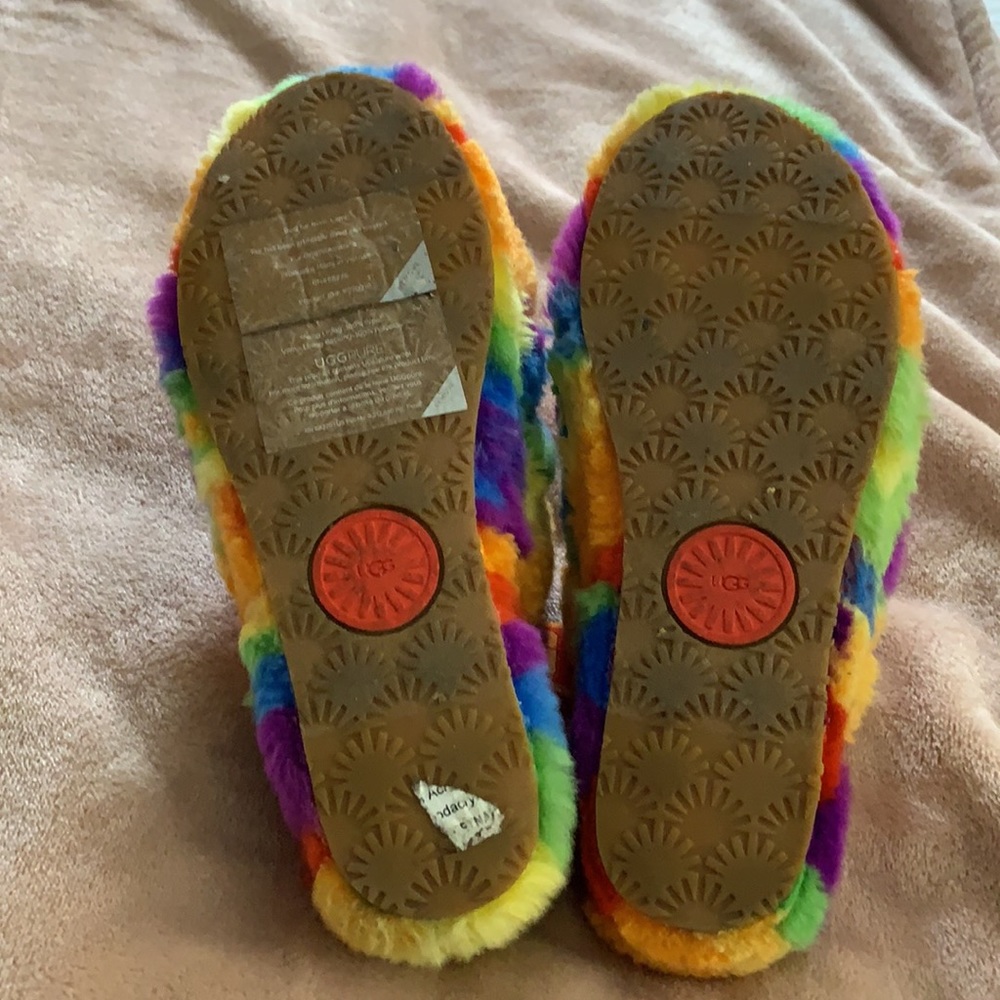 UGG Pride Fluff Yeah Faux Fur Slingback Sandal - Picture 4 of 7